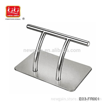 Stainless steel footrest for hair salon barber chair. Hairdressing Chair Footrest